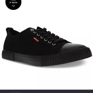 Levi's Anikin Men's Black Canvas Sneakers